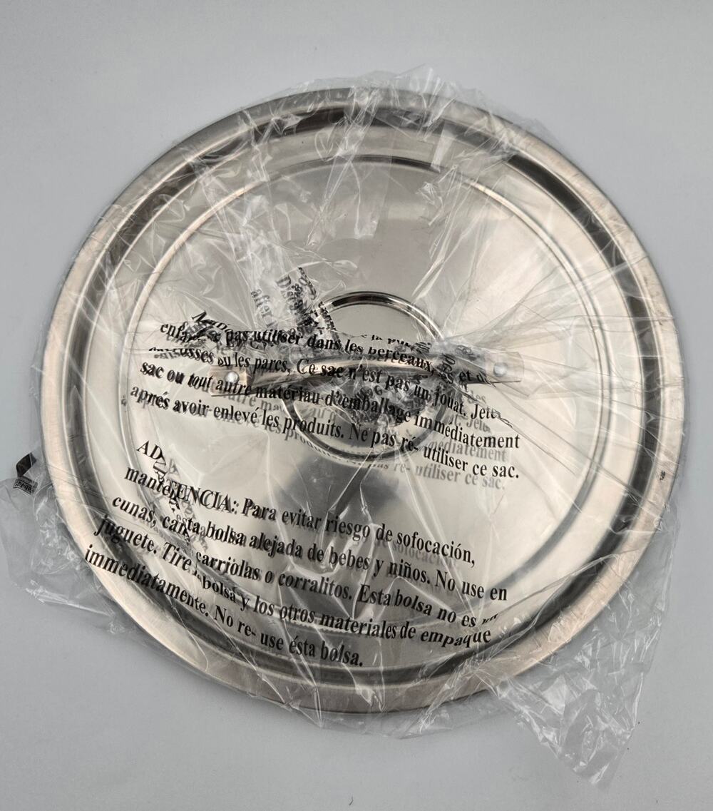 Replacement Pot Pan Lid 10.5” Outer Rim Metal Cover Flat Top Loop Handle NEW